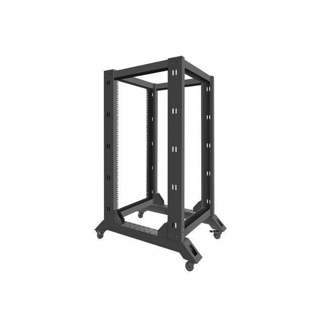 Комуникационен шкаф Lanberg open rack 22U 600x800 black