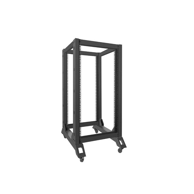 Комуникационен шкаф Lanberg open rack 22U 600x800 black