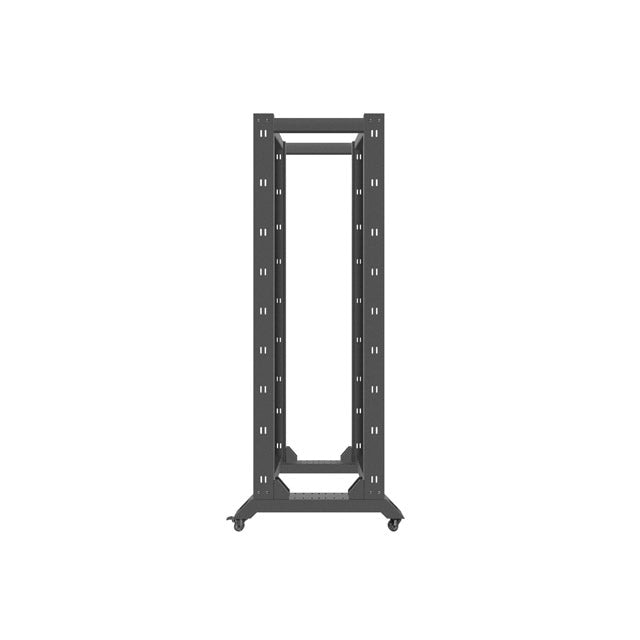 Комуникационен шкаф Lanberg open rack 42U 600x800 black