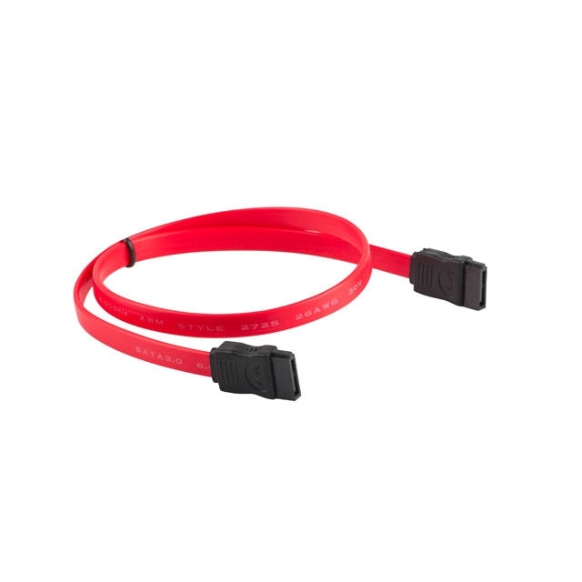 Кабел Lanberg SATA DATA III (6GB/S) F/F cable 30cm red