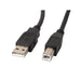 Кабел Lanberg USB - A (M) - > USB - B 2.0 cable 3m black