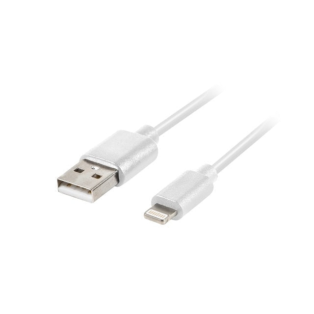 Кабел Lanberg LIGHTNING(M) - > USB - A (M) cable 1m white