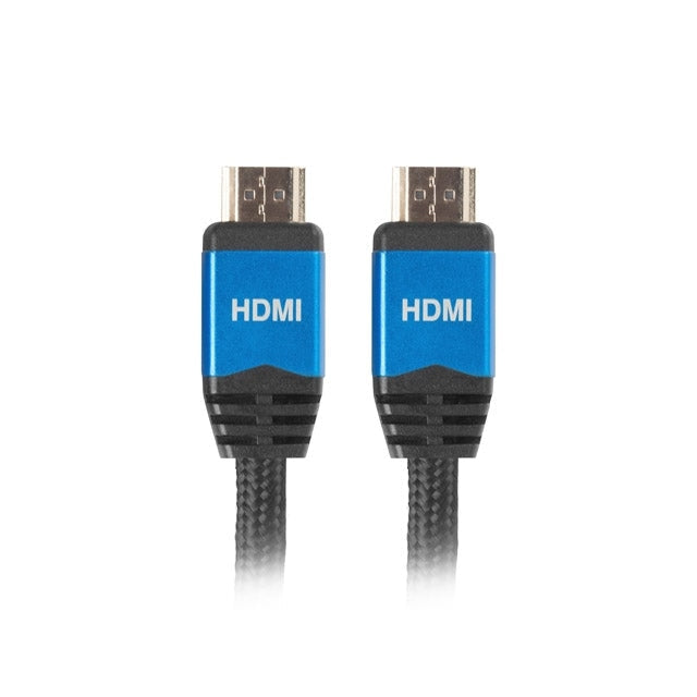 Кабел Lanberg HDMI M/M V2.0 cable 1m CU black premium