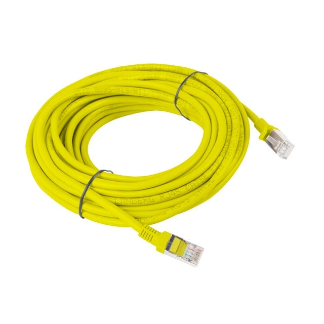 Кабел Lanberg patch cord CAT.5E FTP 10m yellow