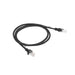 Кабел Lanberg patch cord CAT.5E 1m black