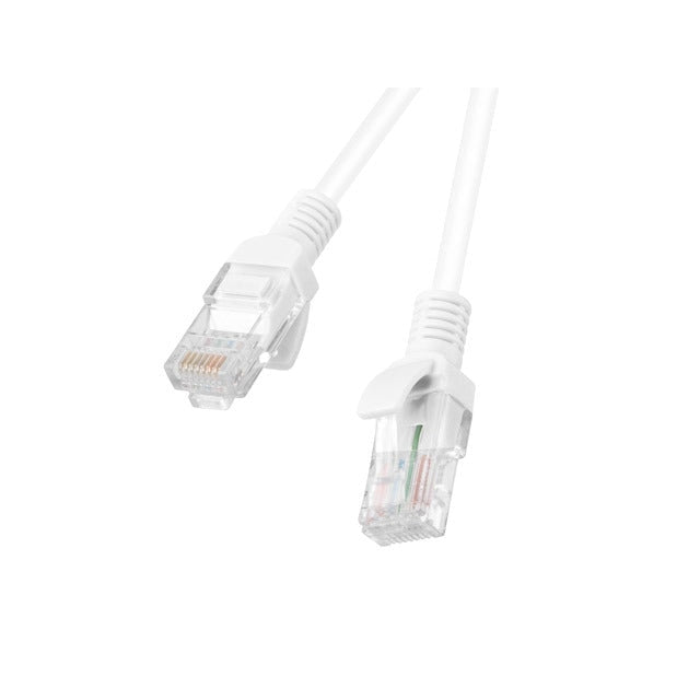 Кабел Lanberg patch cord CAT.5E 1m white