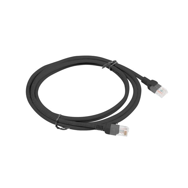 Кабел Lanberg patch cord CAT.5E 2m black