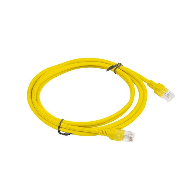 Кабел Lanberg patch cord CAT.5E 2m yellow