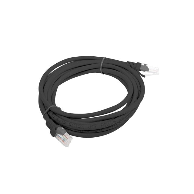 Кабел Lanberg patch cord CAT.5E 3m black