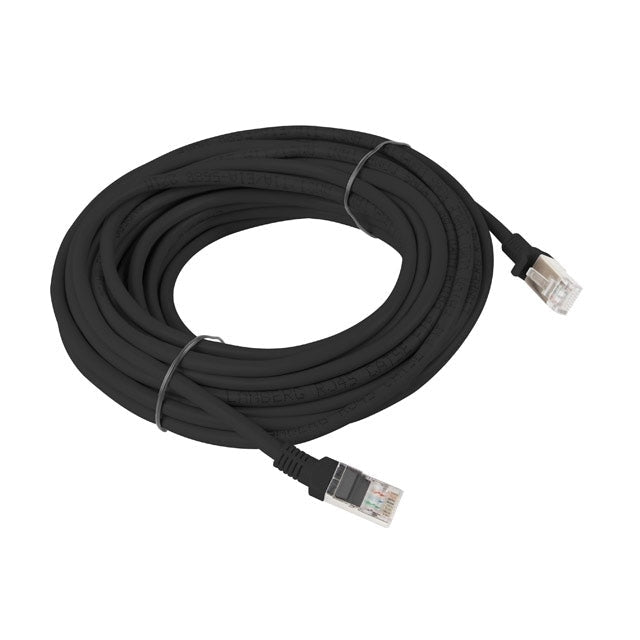 Кабел Lanberg patch cord CAT.5E 10m black