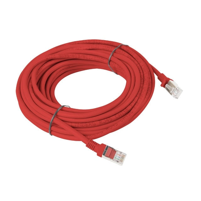 Кабел Lanberg patch cord CAT.5E 10m red