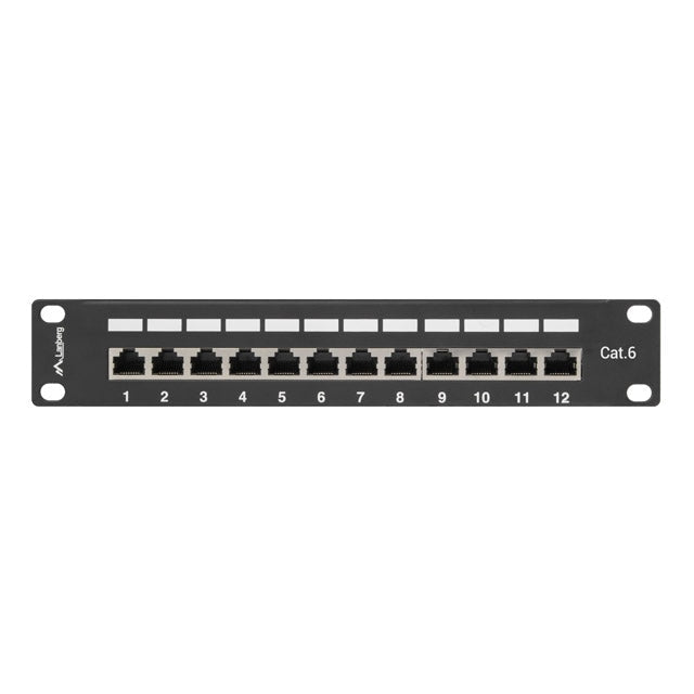 Пач панел Lanberg patch panel 12port 1U 10’ CAT.6