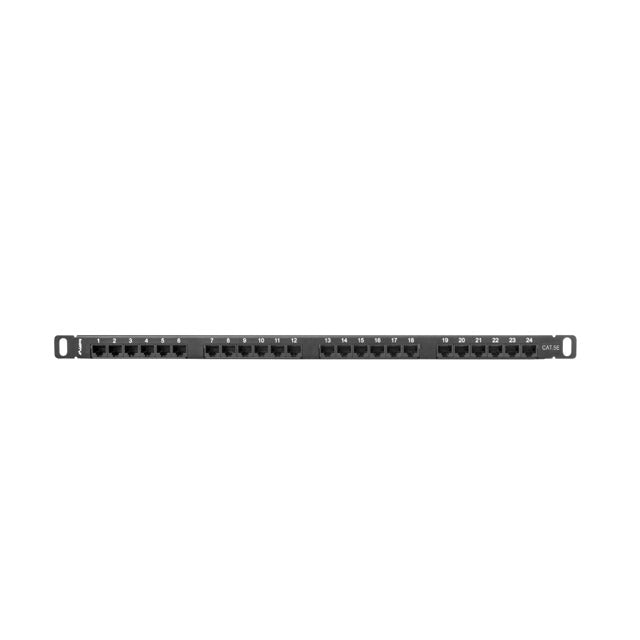 Пач панел Lanberg patch panel 24 port 0.5U CAT.5E black