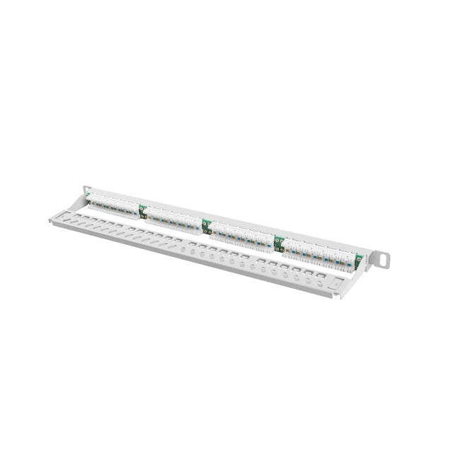 Пач панел Lanberg patch panel 24 port 0.5U CAT.5E grey