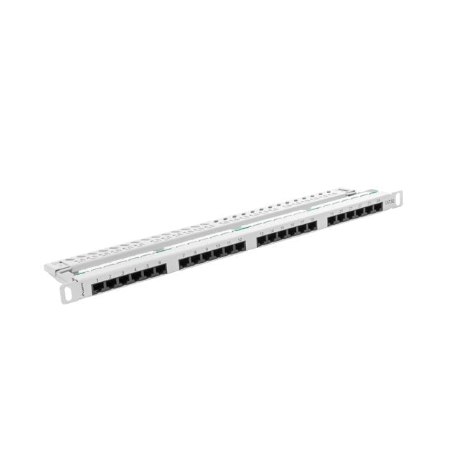 Пач панел Lanberg patch panel 24 port 0.5U CAT.5E grey