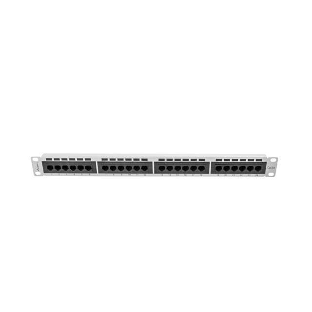 Пач панел Lanberg patch panel 24 port 1U CAT.5E grey