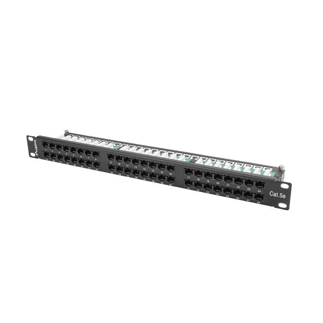 Пач панел Lanberg patch panel 48 port 1U CAT.5E black