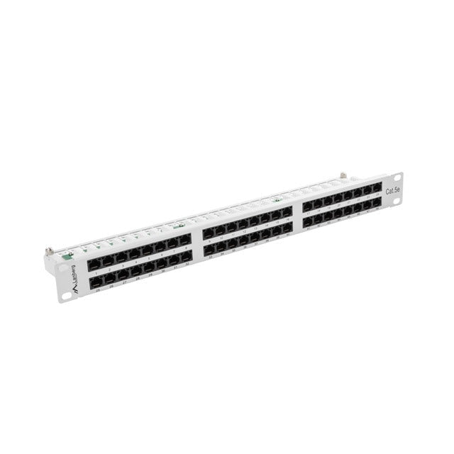 Пач панел Lanberg patch panel 48 port 1U CAT.5E grey