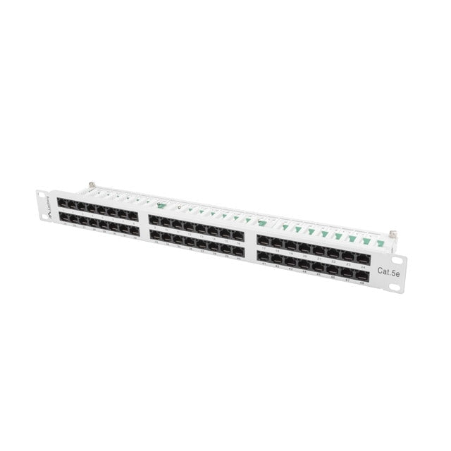 Пач панел Lanberg patch panel 48 port 1U CAT.5E grey