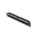 Пач панел Lanberg patch panel 12port 1U 10’ CAT.5E black