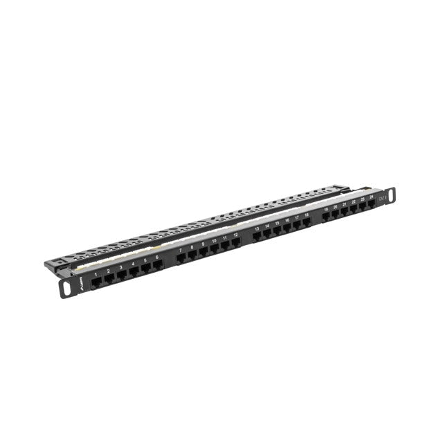 Пач панел Lanberg patch panel 24 port 0.5U CAT.6 black