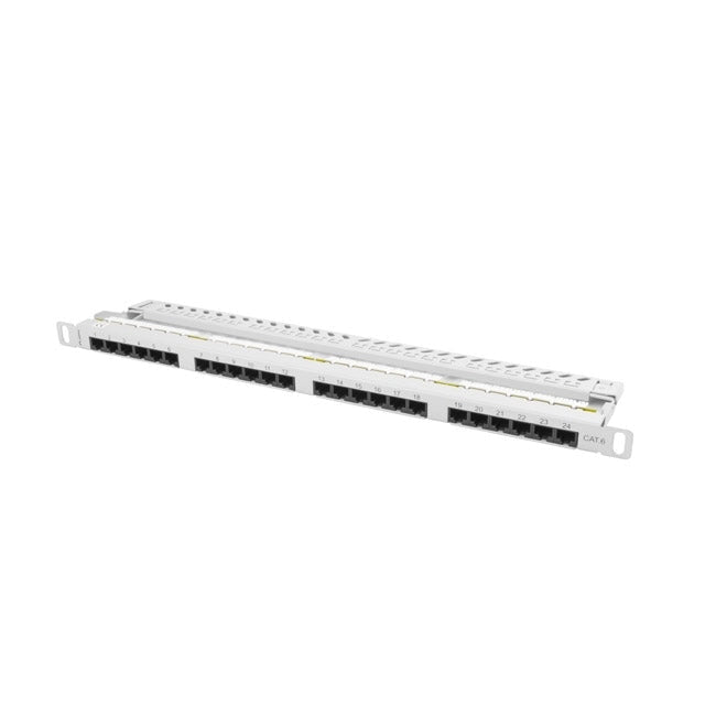 Пач панел Lanberg patch panel 24 port 0.5U CAT.6 grey