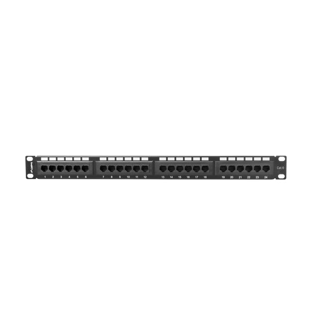 Пач панел Lanberg patch panel 24 port 1U CAT.6 black