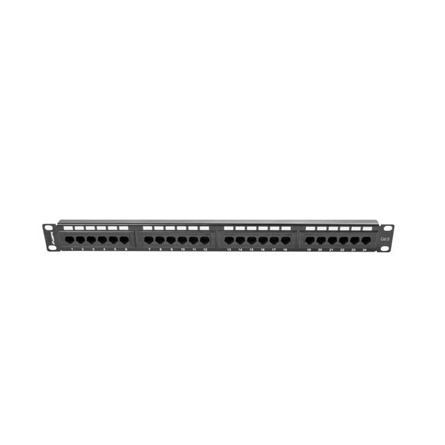 Пач панел Lanberg patch panel 24 port 1U CAT.6 black