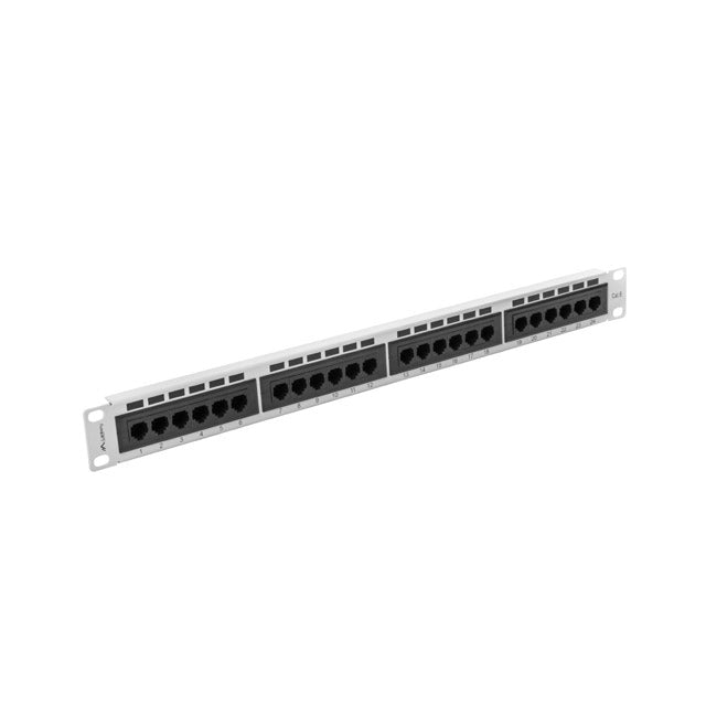 Пач панел Lanberg patch panel 24 port 1U CAT.6 grey