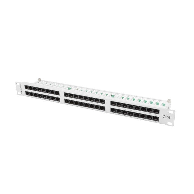 Пач панел Lanberg patch panel 48 port 1U CAT.6 grey