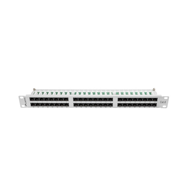 Пач панел Lanberg patch panel 48 port 1U CAT.6 grey