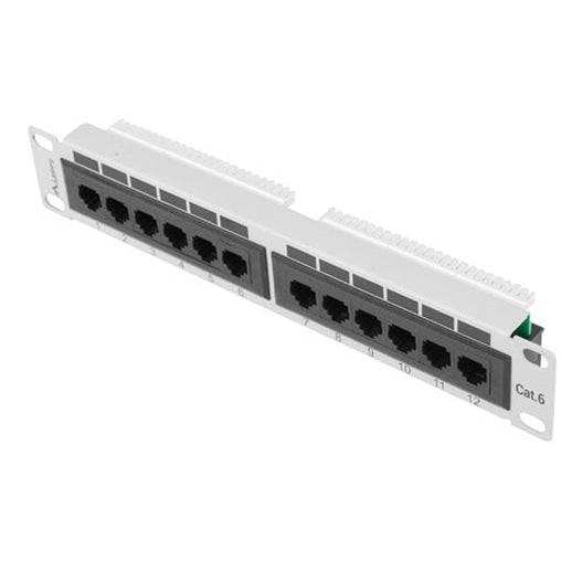 Пач панел Lanberg patch panel 12port 1U 10’ CAT.6 grey