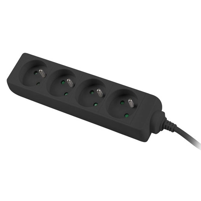 Разклонител Lanberg power strip 1m 4 sockets,s