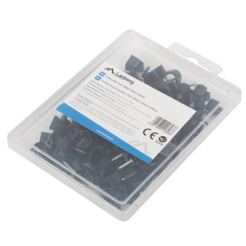 Кабелен клипс Lanberg cable clips 7mm 100pcs black