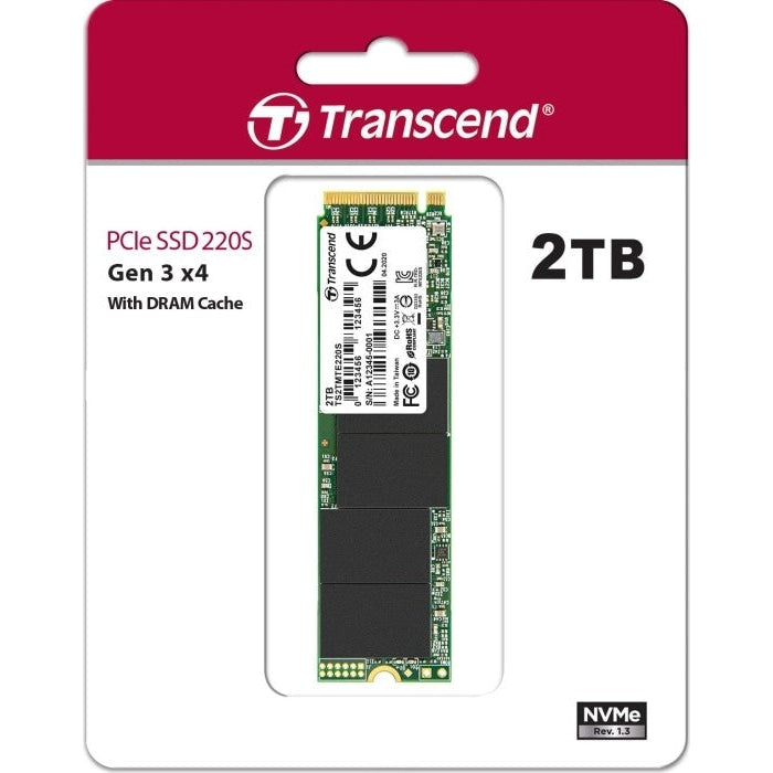 Твърд диск Transcend 2TB M.2 2280 PCIe Gen3x4 M