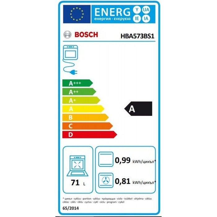 Фурна Bosch HBA573BS1 SER4; Economy; Oven Pyro AutoPilot 10