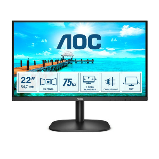 Монитор AOC 22B2DA 21.5’ VA WLED 1920x1080@75Hz