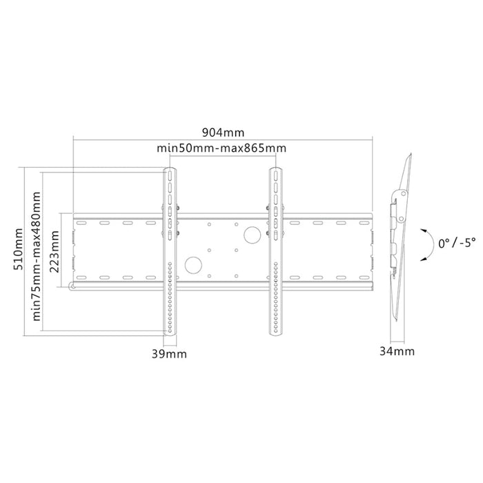 Стойка Neomounts by NewStar Flat Screen Wall Mount (fixed)