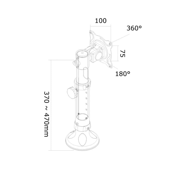 Стойка Neomounts by NewStar Flat Screen Desk Mount (grommet)