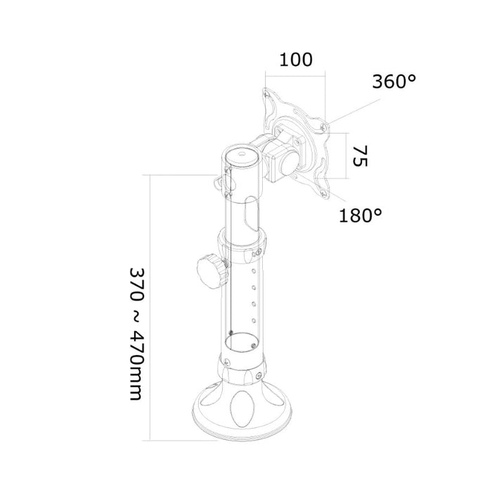 Стойка Neomounts by NewStar Flat Screen Desk Mount (grommet)