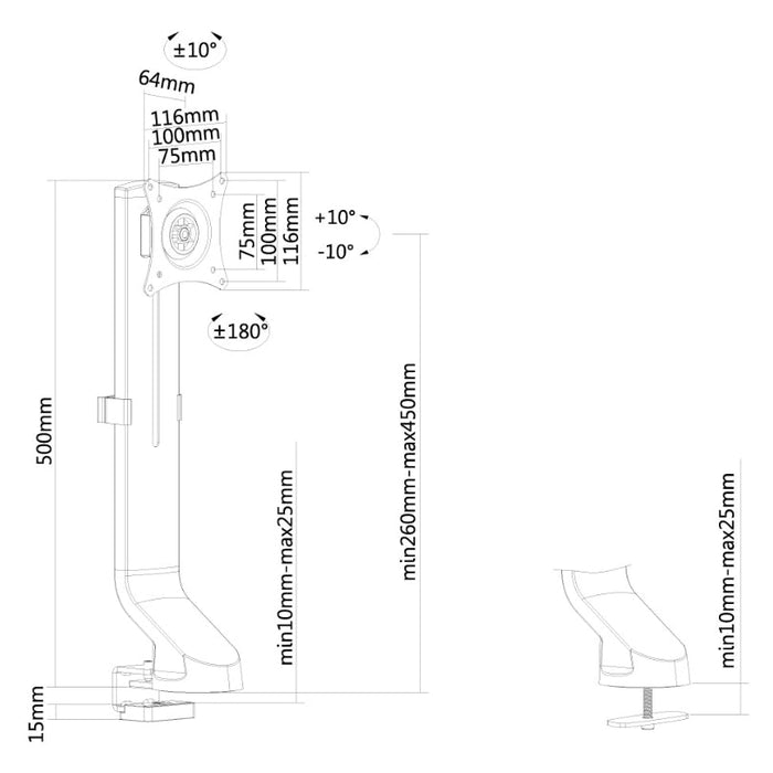 Стойка Neomounts by NewStar Flat Screen Desk Mount