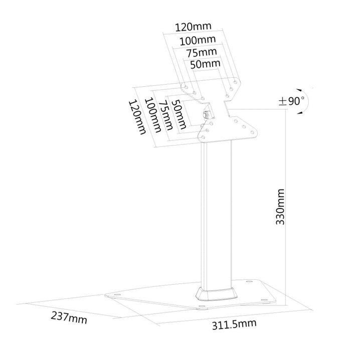 Стойка Neomounts by NewStar Flat Screen Desk Mount (stand)