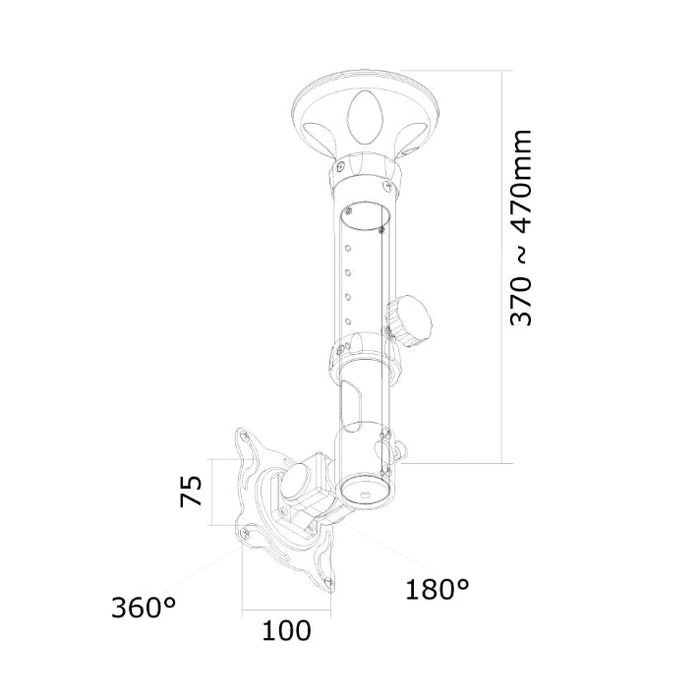 Стойка Neomounts by NewStar Flat Screen Ceiling Mount