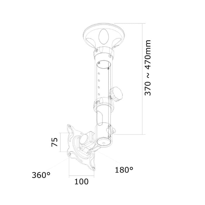 Стойка Neomounts by NewStar Flat Screen Ceiling Mount