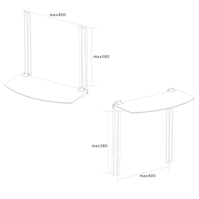 Стойка Neomounts by NewStar AV shelf to use with flat