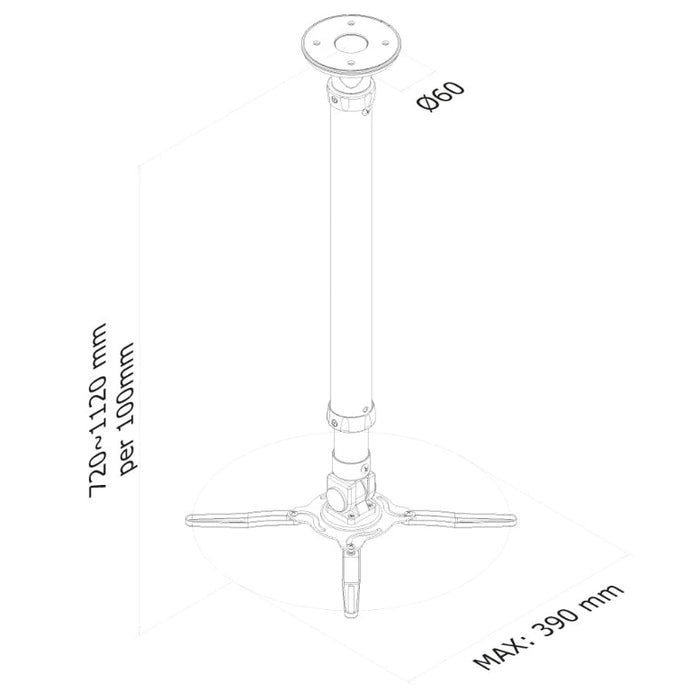 Стойка Neomounts by NewStar Projector Ceiling Mount