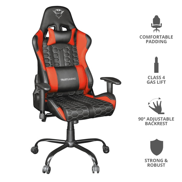 Стол TRUST GXT 708R Resto Gaming Chair Red