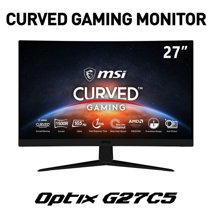 Монитор MSI Optix G27C5 27’’ VA 165Hz 1ms FHD