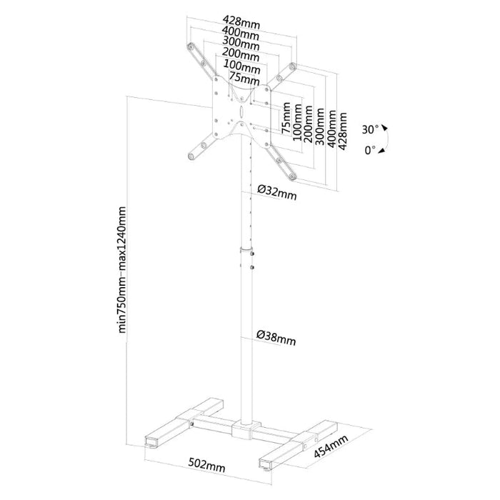 Стойка Neomounts by NewStar Flat Screen Floor Stand