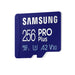 Памет Samsung 256GB micro SD Card PRO Plus with